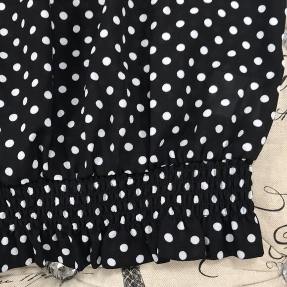 Inc Dot-Print Sleeveless Blouse - Picture 4 of 7